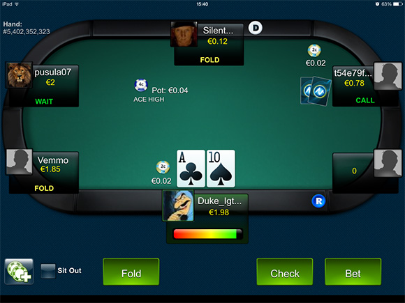 Играть в покер на iPad